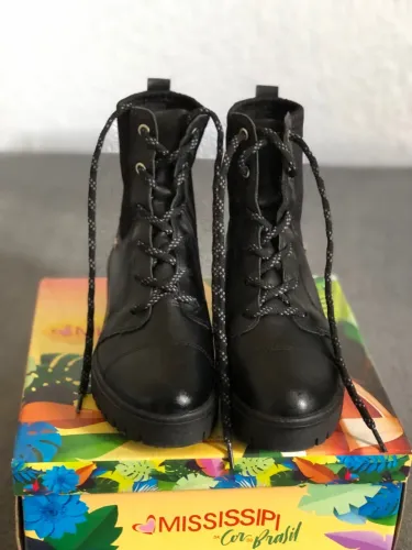 Bota Coturno Feminina Mississipi Preta