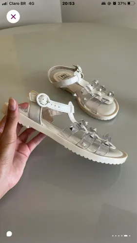 Sandália rasteirinha moleca