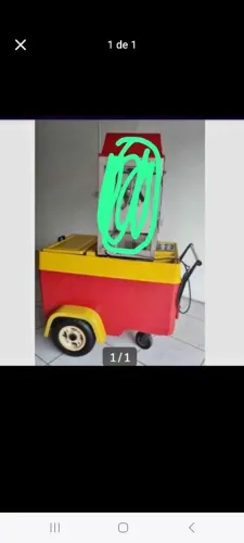Carrinho Warm para pipoqueira
