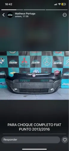 Para-choque Completo Fiat Punto 2013/2016