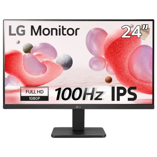 Monitor Gamer LG 24 pol. Full HD, IPS, 100Hz, 5ms, HDMI, Preto, Novo Lacrado
