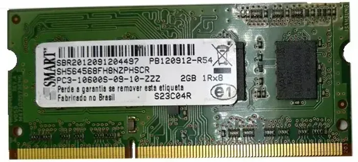 Memória Ddr3 Smart 2gb 2rx8 Pc3 10600s 1333mhz