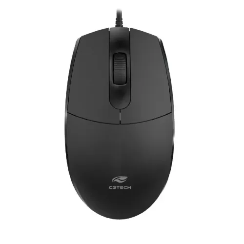 Mouse Office C3Tech MS-29BK 1.200DPI - Cabo 2 Metros - WZetta
