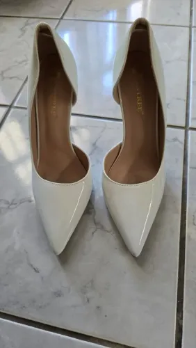 Sapatos de Salto Branco BIGTREE