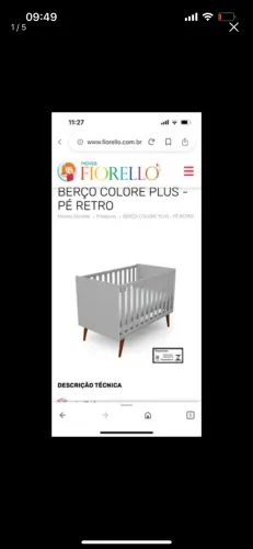 Vendo berço que vira mini cama