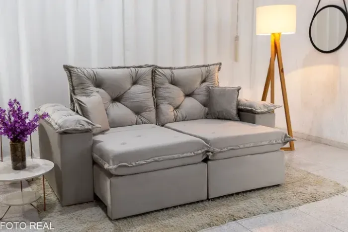 Sofá Retrátil e Reclinável Porto Madri 2,00 m Produto Novo! Pronta Entrega!