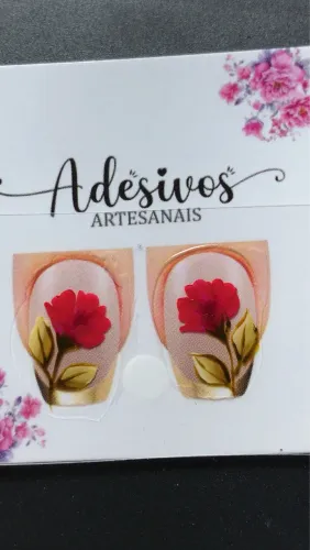 Adesivos artesanais para unhas