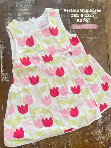 Vestido bebê Gymboree 6-12 meses