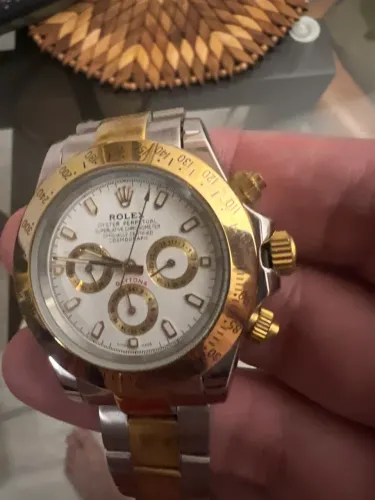 Relógio Dourado Automático