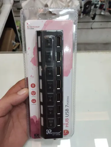 Hub USB 7 Portas Ketchup KT-US08