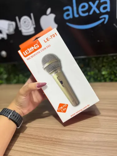 Microfone com Fio LE-701 LELONG
