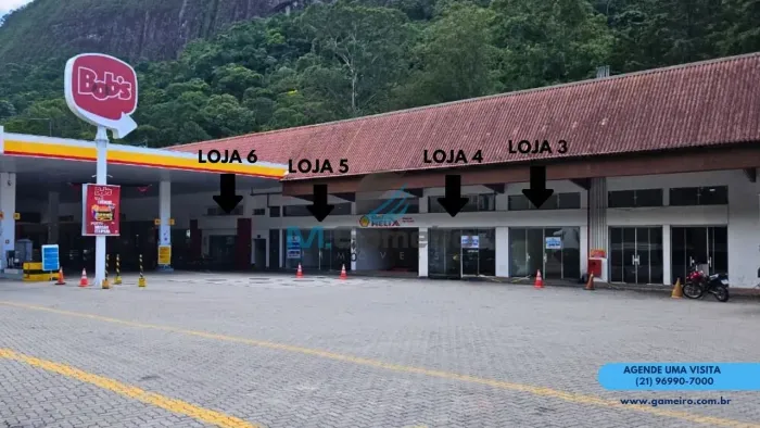 Alugam-se Lojas Comercias no Posto de combustível em Petrópolis/Itaipava