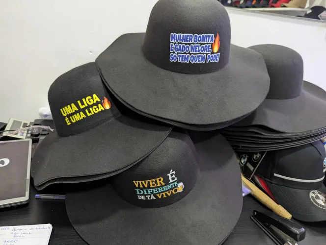 Chapéus de feltro cata ovo Natanzinho Lima 