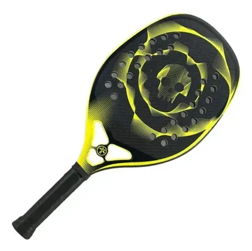 Raquete De Beach Tennis Turquoise Black Death 10.3 Yellow
