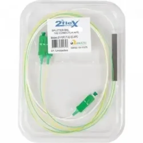 Splitter Plc 1x2 Sc Apc Verde Conectorizado        0873     d438