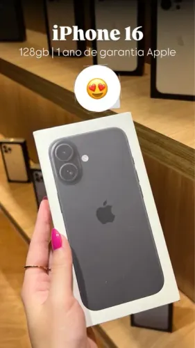 Iphone 16 lacrado 1 ano de garantia 