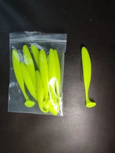 Isca artificial Soft Glow 10 e 12cm  - kit 10 Unidades 