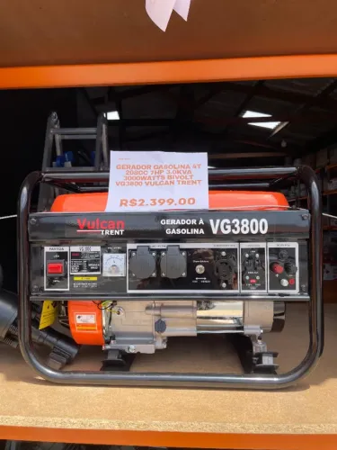 Gerador a gasolina 4t 208cc 3.0kva vulcan trent