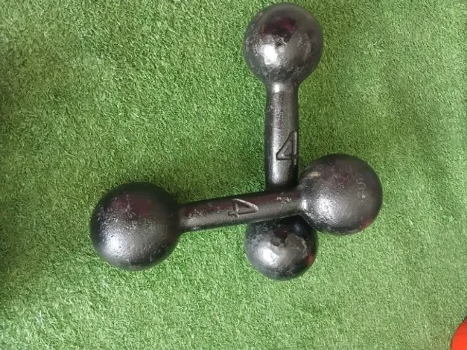 Par Halter 4kg pintado musculação pesada