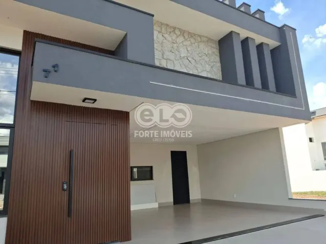 Casa com Fachada Moderna no cond. Gran Reserve - Indaiatuba