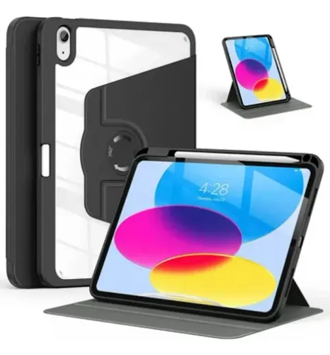 Capa Giratória Book Cover Com Slot P/ Caneta P/ Ipad Pro 12.9 Ipad Air 13 2024/2025
