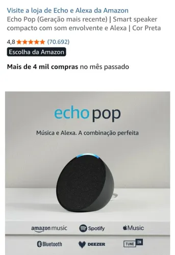 Alexa Echo Pop NUNCA USADA/LACRADA