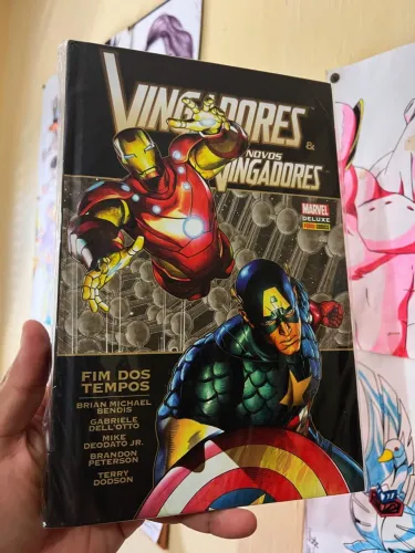 Vingadores e novos Vingadores fim dos tempos Marvel deluxe 
