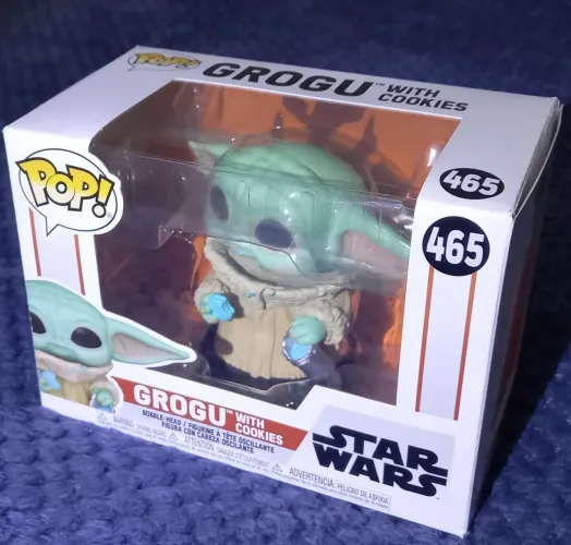 Funko original. Grogu with cookies. #465. Star Wars. Mandaloriano. Disney.