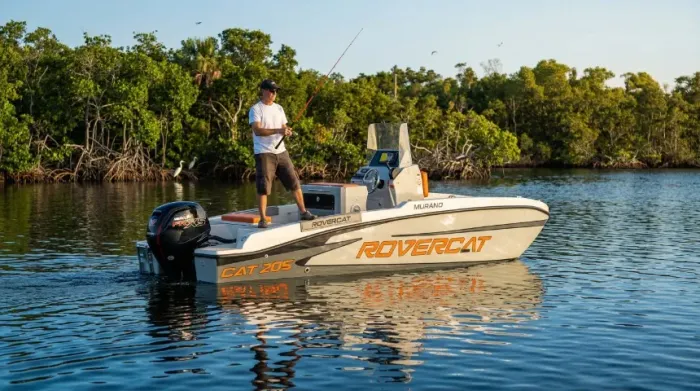 Barco Lancha Catamarã 19 pes 2027 Mercury 100HP