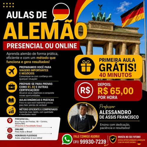  Quer aprender alemão de verdade?<br>