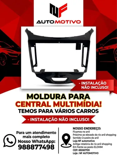 Molduras para central multimídia automotivo 9 e 7 polegadas 