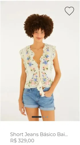 Shorts Jeans Farm Rio Original NOVO com etiqueta tamanho 36