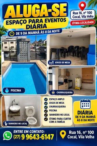 Aluga-se área para evento.