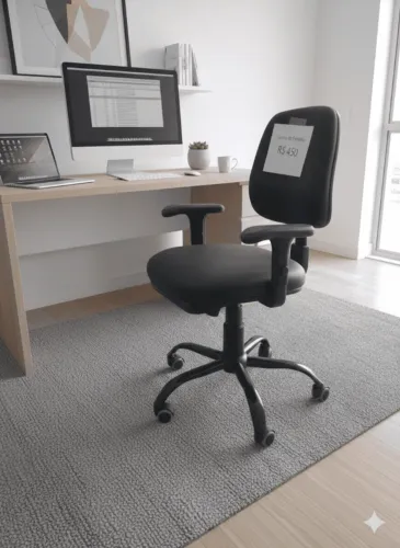 Cadeira de Escritório Ergonômica Giratória - Conforto e Qualidade para o Dia a Dia