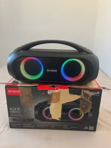 Caixa De Som Boombox Aws-bbs-02-a Bluetooth Aiwa Preto