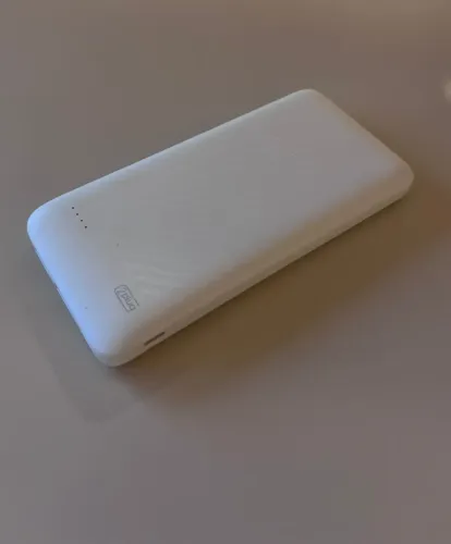 Carregador Portátil Power Bank USB, Fast Charger PD, 10000mAh, Branco, SL10, 2Plug