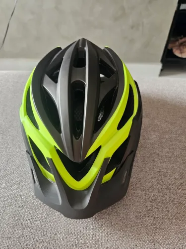 Capacete Ciclismo Absolute Wild Flash Led Integrado Usb Bike Cor:Preto/Verde