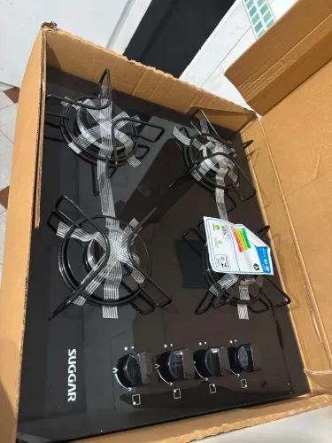 Cooktop 4 Bocas Suggar | Preto Bivolt