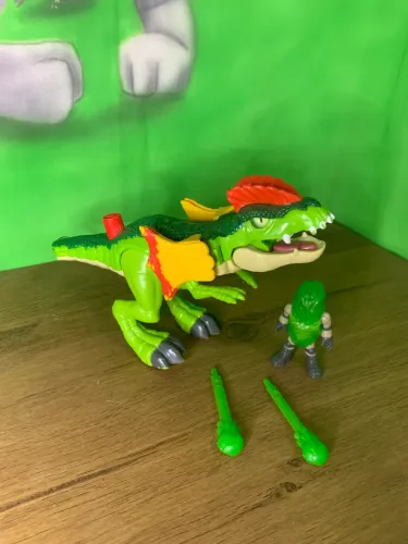 Imaginext Jurassic World Dilofossauro Fmx89 100% Completo Mattel