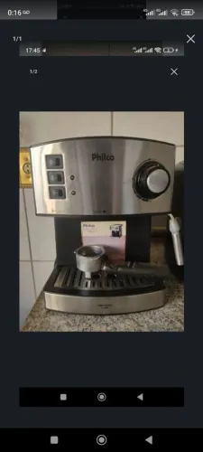 Cafeteira Philco Expresso 15 bar