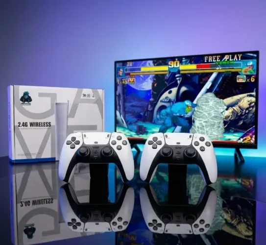 Videogame Portátil 4K 20 Mil Jogos Retro Game TV 2 Controles