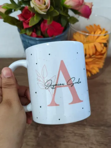 Caneca De Letra inicial Personalizada