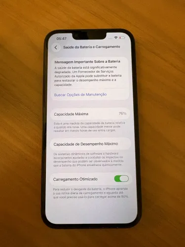 iPhone 13 verde, 128gb 76% bateria