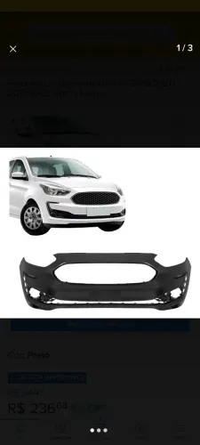Par  Para-choque Ford Ka sedã 2019 em diante