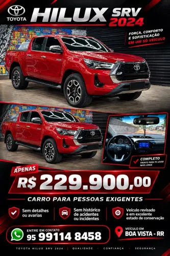 Toyota Hilux CD SRV 4X4 2.8 TDI Diesel Aut. 2024