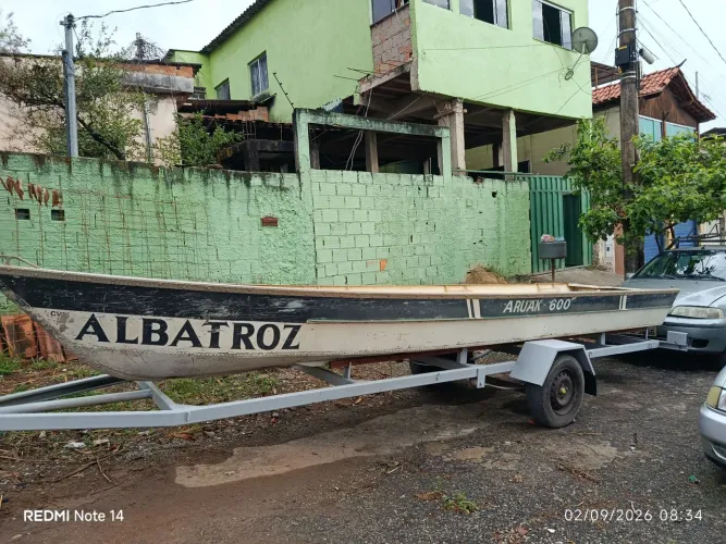 Barco de alumínio 6 metros 