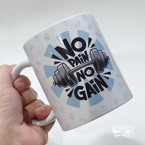 Caneca Personalizada (No Pain, No Gain)