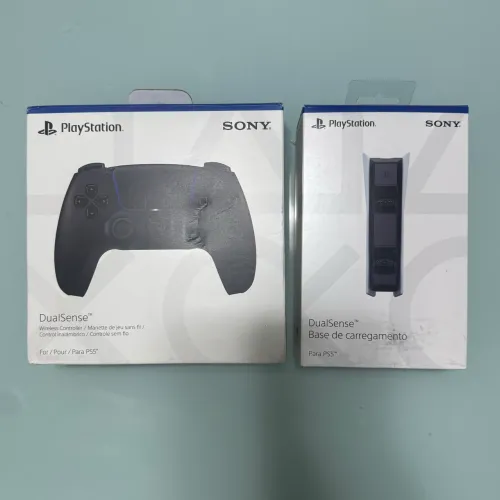Controle Dualsense e Base PS5