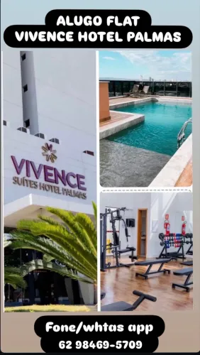 ALUGO - FLAT NO VIVENCE HOTEL - R$3.650