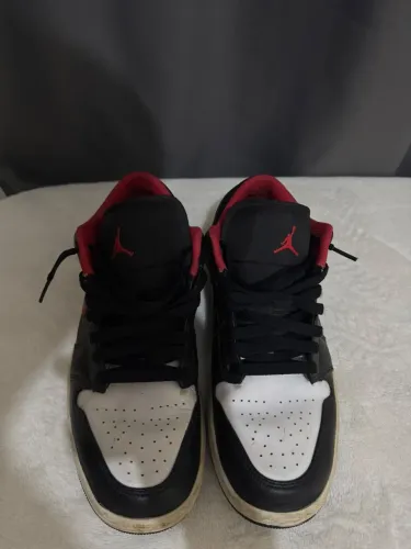 Air Jordan 1 Low Preto/Vermelho (BR:42) original